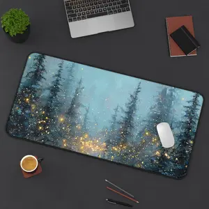 Magical Forest Winter Desk Mat Mouse Pad, Student Christmas Gifts - Large Extended Desk Pad Mousepad - Gaming Setup, Office Work, Aesthetic Desk Decor