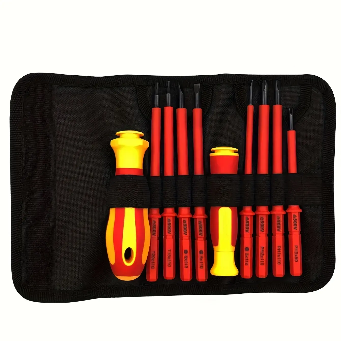 10-In-1 Electrician Screwdriver Set with Multiple Head Types, Durable Metal Construction, Versatile Tool Kit for Home Improvement & DIY Projects