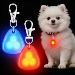 Mini LED Dog Collar Light, Pet Safety Pendant for Night Walking, High Visibility Clip-On Light for Dogs Cats, Anti-Lost Outdoor Pet Accessory, Cute Holiday Gift for Pet Lovers