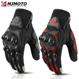 Non-Slip Wear-Resistant Full Finger Motorcycle Gloves Summer Breathable Touch Screen Moto Biker Gloves Motocross Racing Gloves og1  midnight  glove work  gloves pride  gloves men rock Gray Cool Weather Sports Gloves truck  driver  gloves
