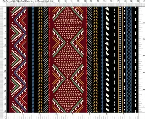 Crepe Techno Printed Meara, Tribal Fabric, Stretch Crepe, Ethnic Print, Prom Dress Fabric, Sewing Fabric
