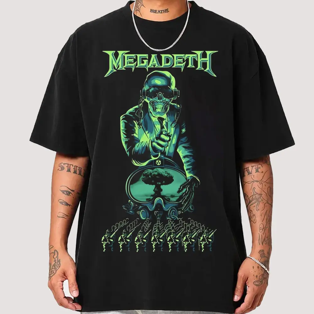 Megadeth Graphic T-Shirt, 2026 Tour Metal Tee, Heavy Music Fan Apparel
