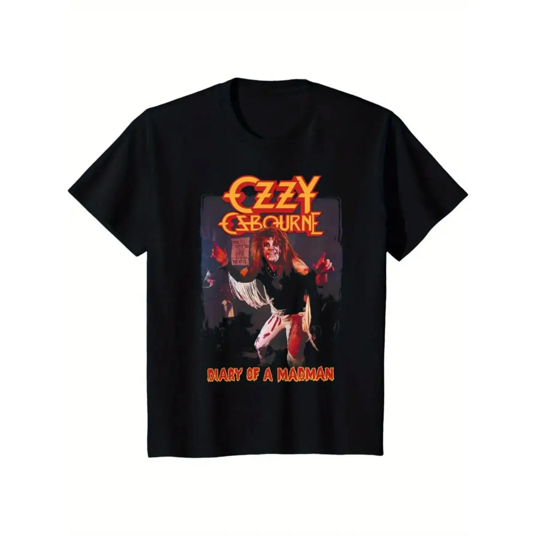 Ozzy Osbourne 'Diary of a Madman' Graphic Tee - Ultra-Soft Cotton, Breathable & Moisture-Wicking, 100% Cotton T-Shirt - Versatile for Casual, Sports,