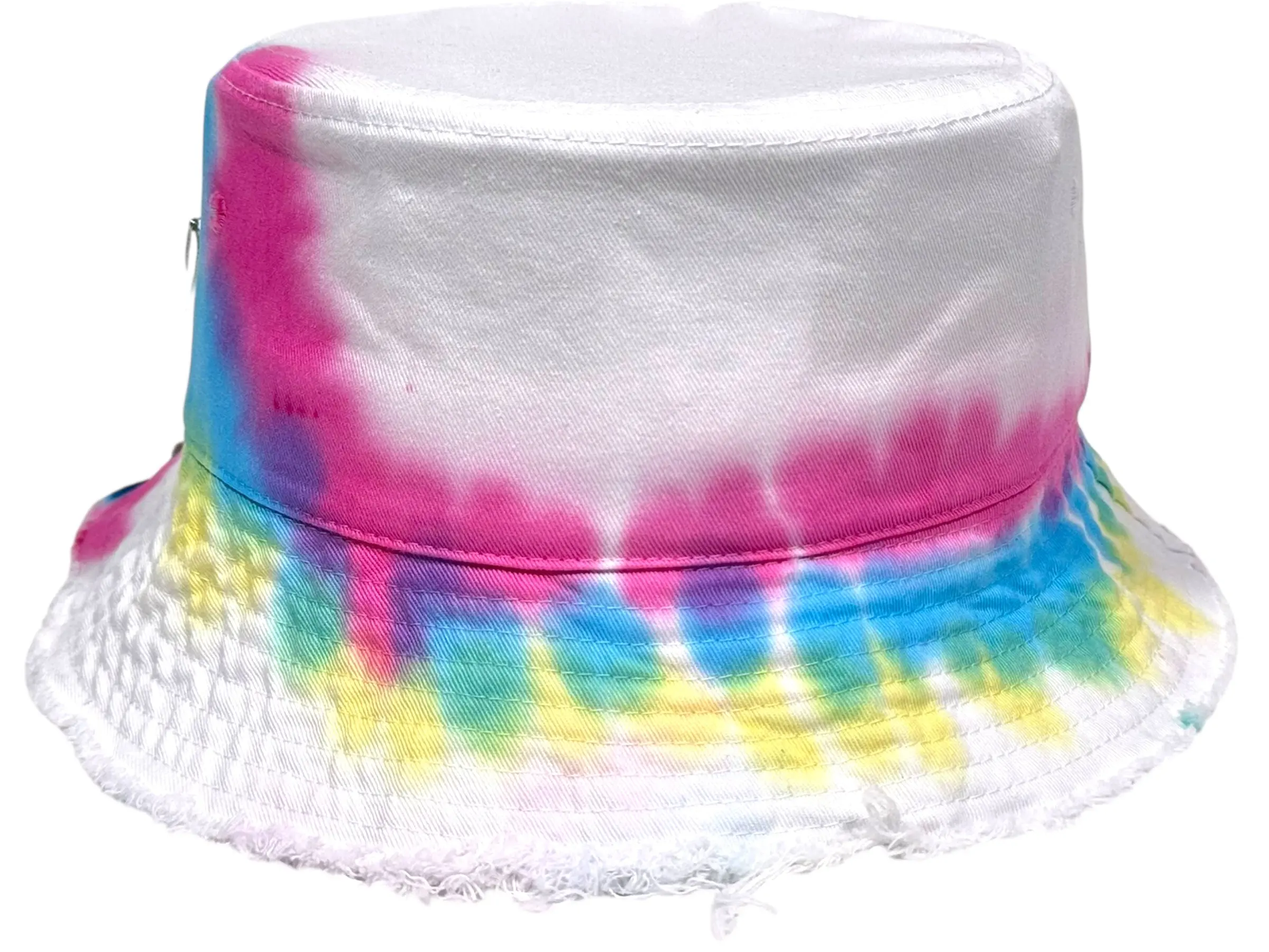 bokeh Unisex Multi-Wash Tie Dye Bucket Hat, 100% Cotton Outdoor Sun Protection for Beach & Festivals, Outdoor Sun Hat, 100 Cotton Clothing, Unisex Fit, Animals, Multi-Pattern, Casual Wear, Cold Wash, Colorful Festival Hats