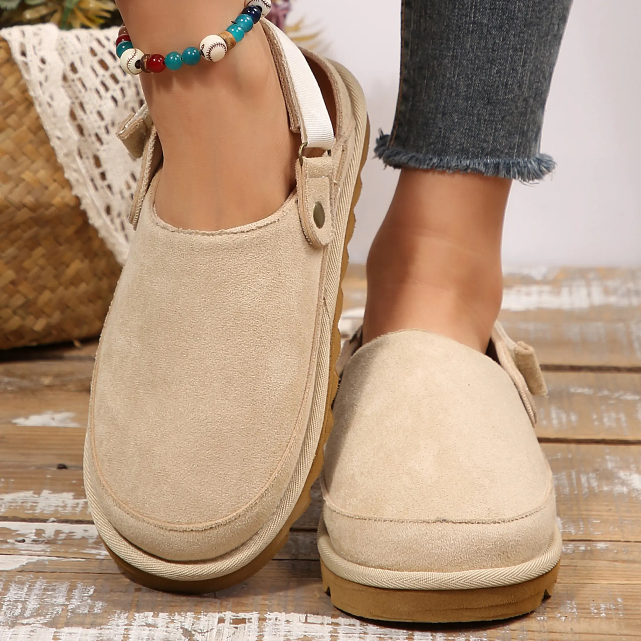 Women's Clog Slippers Platform Clogs Silppers Slip on Shoes Adjustable Comfortable Mules