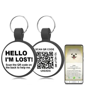 Dog Accessories QR Code Dog Tag, Cat Tags, No Subscription Fee,Online Pet Contact, Scan QR Receive Instant Location Alert Email