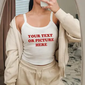 Custom Tank Top, Custom Photo Tank Top, Personalized Spaghetti Strap Tank Top, Custom Gift, Y2K Tank Top, Gift for Her