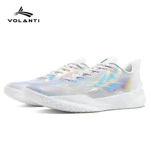 Volanti Rocket Air Basketball Shoes Full Carbon Plate Breathable Upper Stable Heel Support Explosive Energy Return Wear Resistant Anti Slip Outsole Lateral Stabilization Designed For Pro Basketball Players Training Competitions