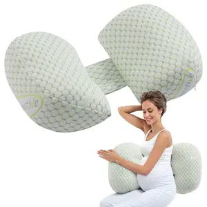 Say Goodbye to Pregnancy Sleep Pain! Full Body Maternity Pillow – Supports Back, Belly & Hips, Washable Cover, Lightweight & Portable, Green Dot