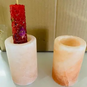 Himalayan salt candle holders
