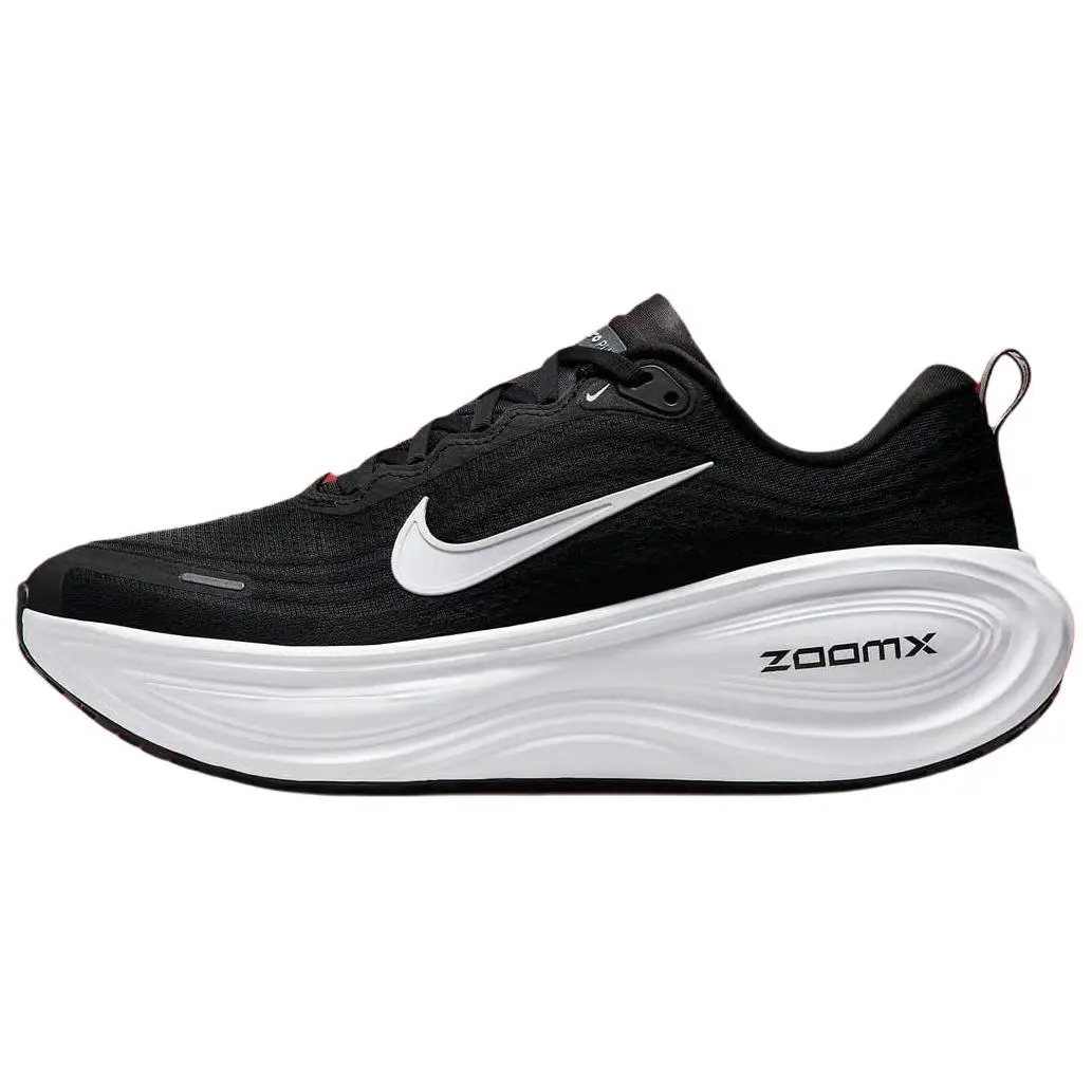 Nike Vomero Plus Men's Low-Top Breathable Running Sports Shoes - Mesh, Anti-Slip, Durable, Black and White Athletic Workout Trainers, Breathable Running Shoes