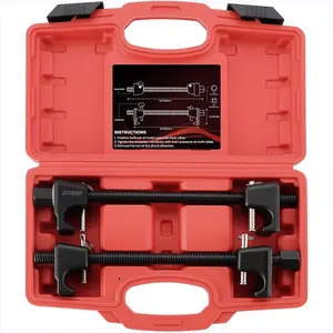 Macpherson Strut Spring Compressor 2pc Heavy Duty Coil Spring Compressor Strut Remover Installer Tool, 7/8in Socket 1/2in Drive