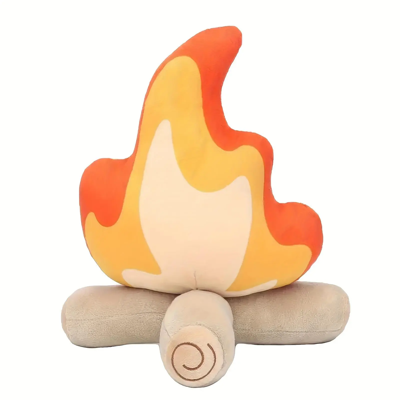 30cm/11.8inch Printed Bonfire Plush Toy Campfire Soft Fire Pile Fun Simulation Campfire Matches Plush Outdoor Camping Room Decoration Surprise Gift for Family and Friends Christmas Gift Easter Gifts, Surprise Present, Holiday Decoration, Playful Design, C