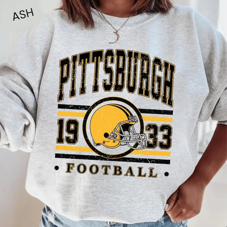Vintage Pittsburgh Sweatshirt Retro 90s Style Graphic Crewneck
