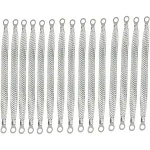 14pcs 10/12 Inch Universal Engine Ground Strap Kit, Braided Copper Automotive Ground Wire with Connectors for Most Vehicle Cars