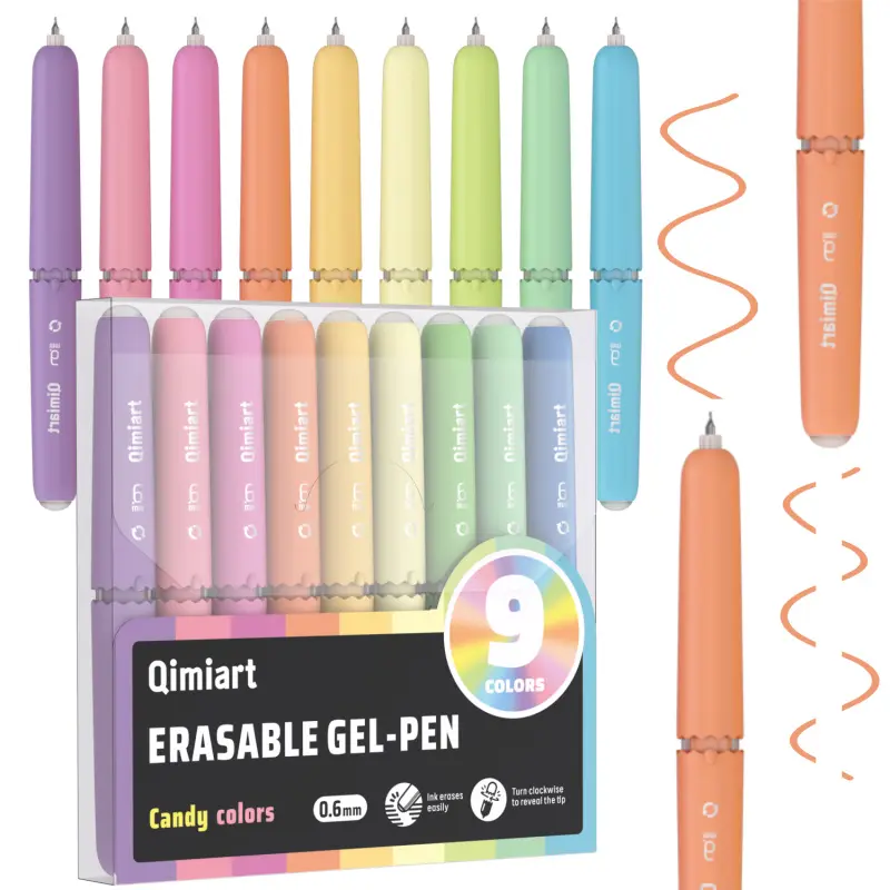 Erasable Gel Pens, 9/45 Colors Rotary Retractable Fine Point Tip Erasable Pens,Vibrant Color Selection,Cute Eggshell Design,Aesthetic Pens,Erasable Ink,Make Mistakes Disappear for Drawing Writing Planner and Crossword Puzzles, Gel Pens Set