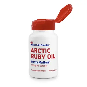 Immunocorp Arctic Ruby Oil - Calanus finmarchius Omega 3 Rich Antioxidant Supplement with Astaxanthin & SDA - 60 Soft Gels