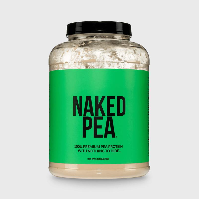 Naked Pea 100% Premium Pea Protein Powder 5LB - US Grown, Additive-Free, Vegan - 18g Protein, 2g Carbs - Only 1 Ingredient