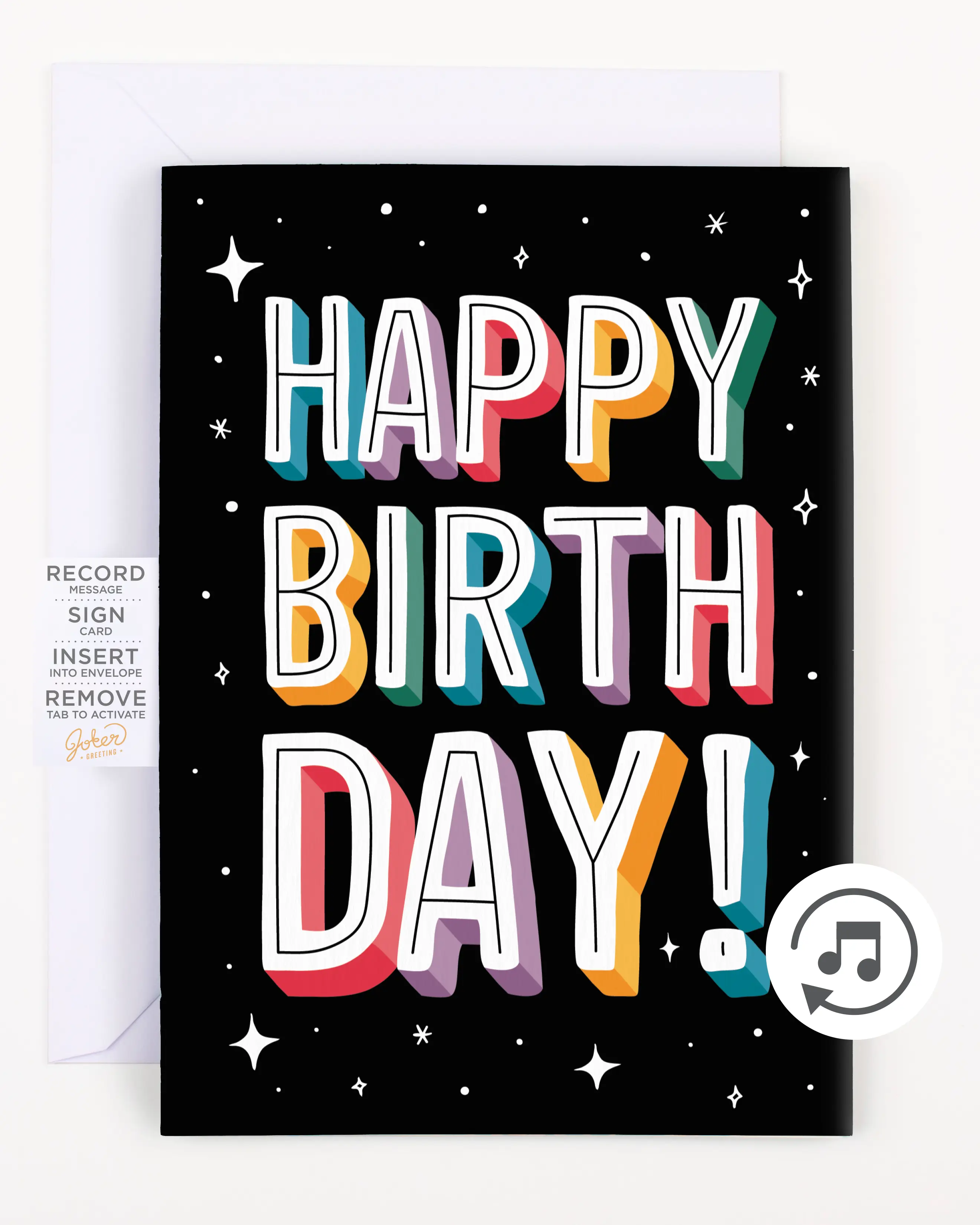 Endless Birthday Recordable Card with Glitter Endless Birthday Recordable Card with Glitter