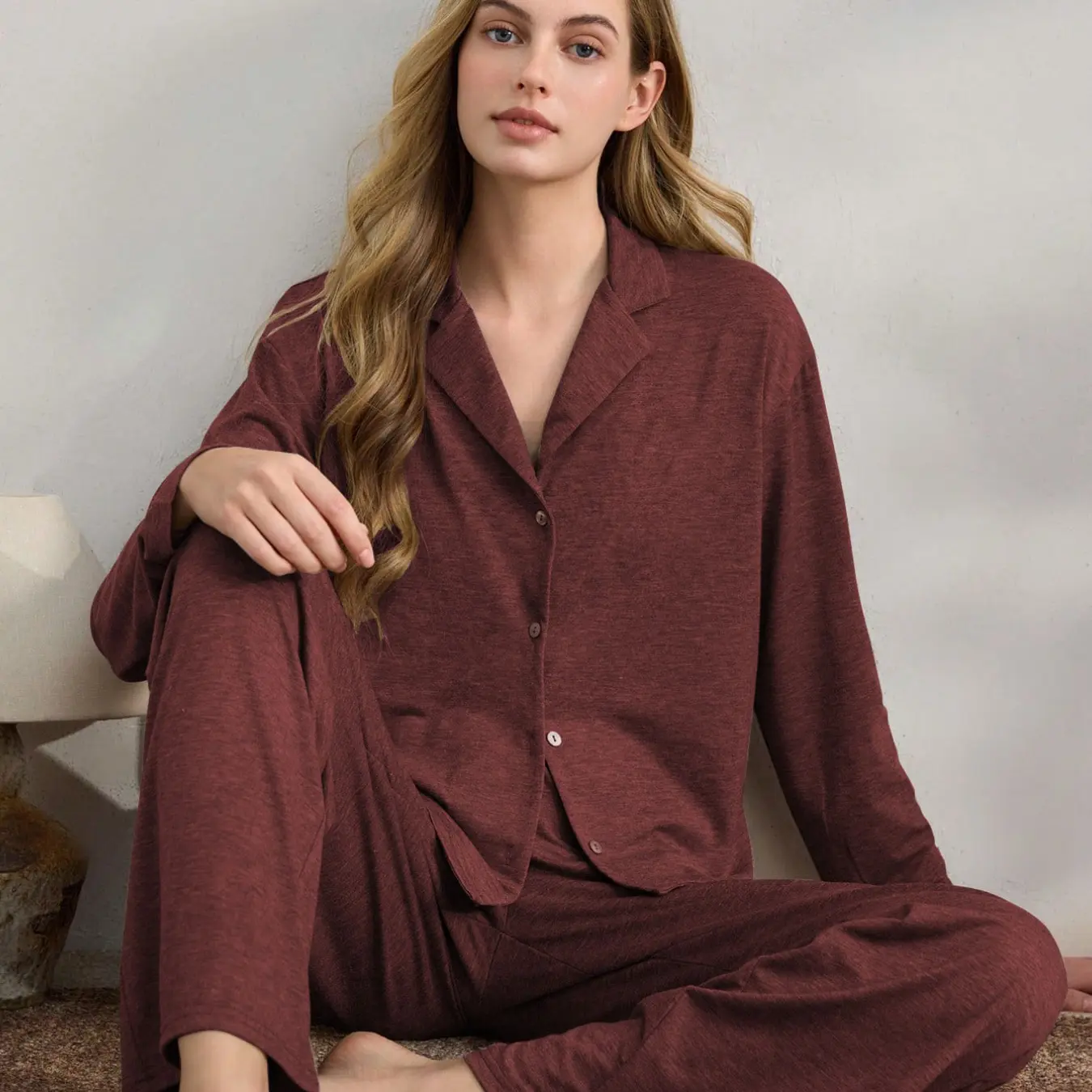 Women's Casual Pajama Set, Sleeveless Fitted Sleepwear, Soft Fabric, All Seasons, Indoor Outdoor Wear, Comfortable Home