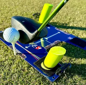 EyeLine Golf Speed Trap 4S - Portable Golf Training Aid for Swing Path & Alignment Feedback - Compact Design Fits Golf Bag - Enhances Fairway Hits & Confidence - Versatile for All Clubs