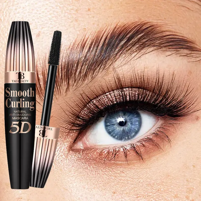 Waterproof Mascara Natural Lengthening Quick-Dry Long-Lasting Smudge Proof Volumizing Mascara Voluminous Lengthening Mascara Fluffy Lashes Curl Mascara 5D Mascara Ideal Valentine Gift for Women