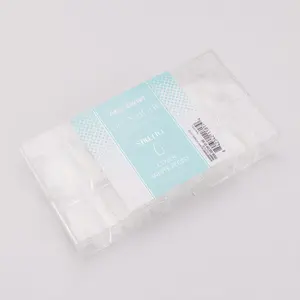 Mia Secret Soak-Off Soft Gel Nail Tip Covers, White Peony Design, Long-Lasting, 504 Pieces Bulk Pack, Medium Size, Multiple Shapes for Nail Art Decoration