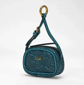 Myra [Live] Loyal West Sophia Micro Bag Charm In Hand Finished Embossed Leather