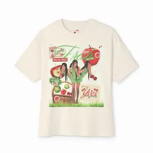 Yves Loop Album Inspired Unisex Tee, Loona Kpop , Y2k Beige Box Tee, Early 2000s Oversized Tshirt, Chuu Fans Gift, Stretch, Unisex Cotton Graphic Shir Sweatshirt, Hoodie, Comfort Colors