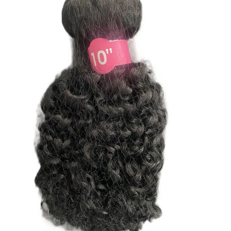 100% Human Hair Brazilian Water Wave Bundles 10, 12, 14, 16 Inch Water Wave Hair Extension Natural Black