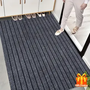 Dog Door Mat for Muddy Paws - Non-Slip, Absorbent, Washable Entryway Mat with Rubber Backing, Quick Dry, Low Profile Design for Indoor/Outdoor Use, Pet Lover Gift|Striped Pattern Mat|Durable Doormat, Pet Door Mat