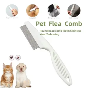 Pet Hair Removal Comb & Flea Flea and Lice Comb for Dogs and Cats - Promotes Hair Growth, Removes Loose Hair, Knots, and Flakes tiktokshopspringglowup Flea Tick Chewables Flea Collars