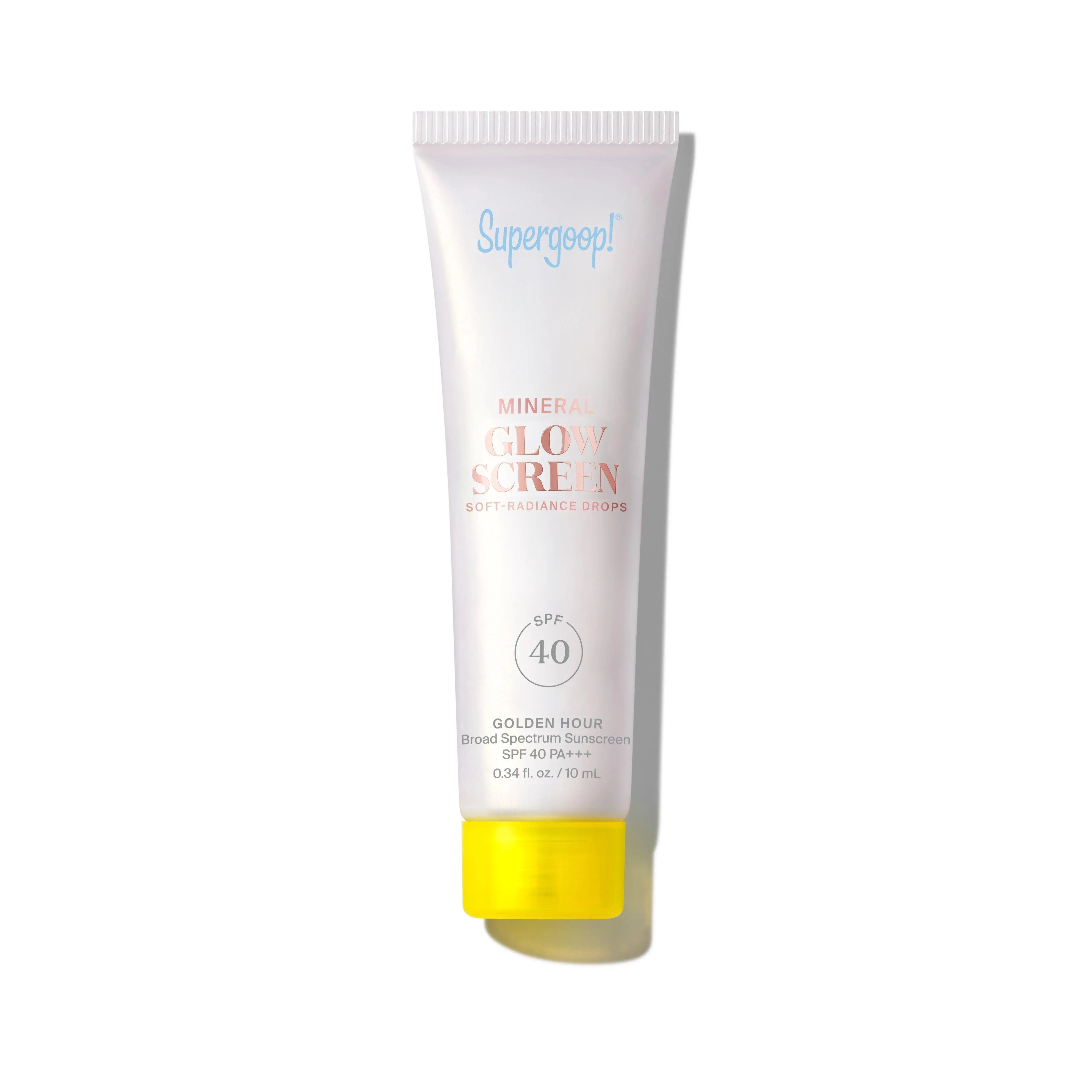 Mini Tube Glowscreen Drops Mineral SPF 40 Golden Hour 10ml Mini Tube Glowscreen Drops Mineral SPF 40 Golden Hour 10ml