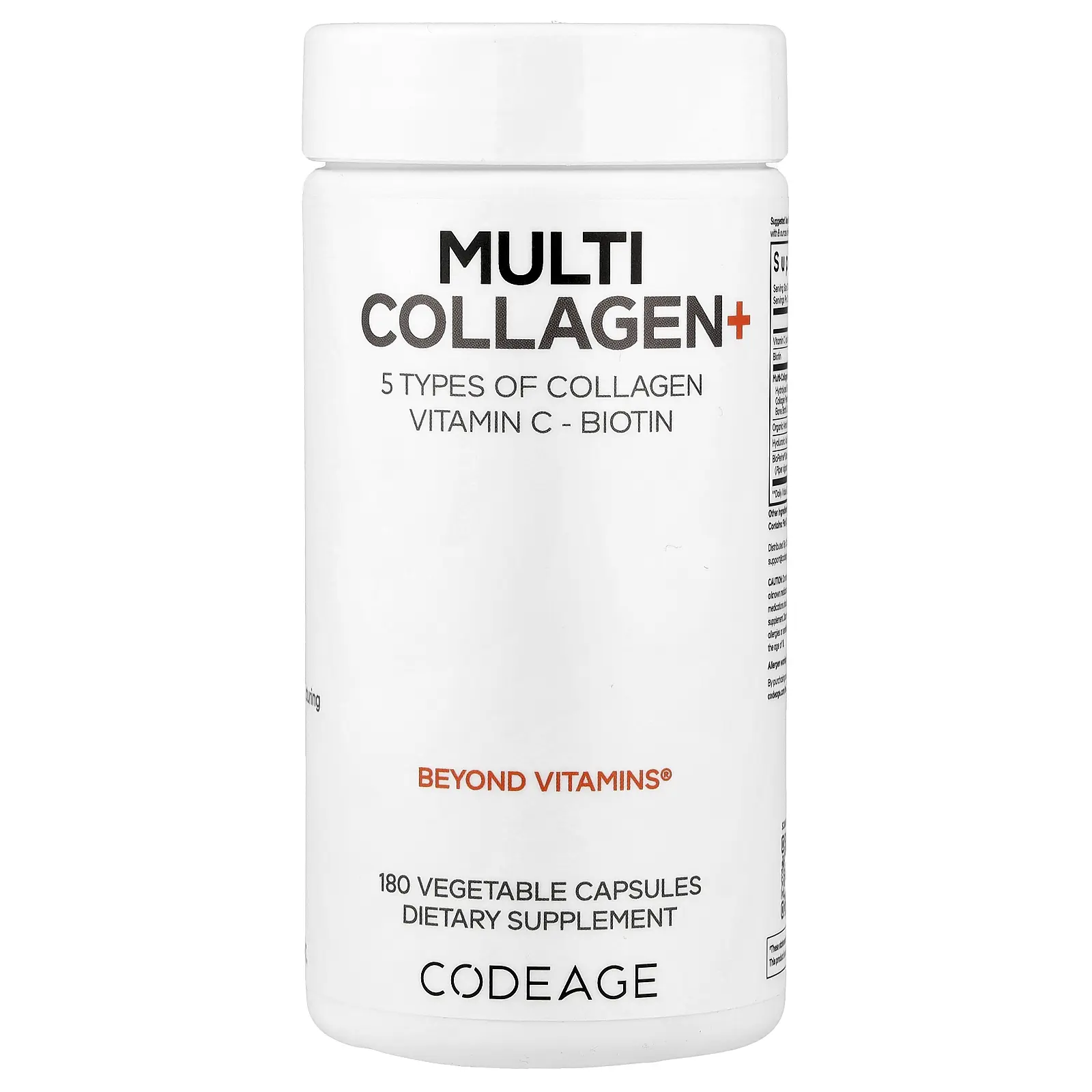 Codeage Multi Collagen+, 180 Vegetable Capsules