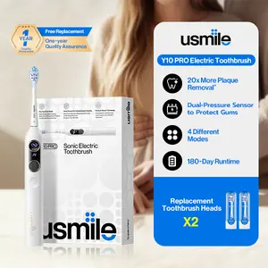 usmile Y10 Pro Electric Toothbrush with Missed Spot Screen, USB-C Rechargeable Pressure Control, One Charge Lasts 6 Months