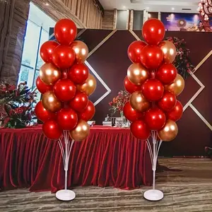 Balloon Column Kit without Balloon, 1 Set Balloon Stand, Dazzling Base & Pole Set for Vibrant Backdrop Decorations, Perfect for Birthdays, Weddings, Balloon Party Supplies