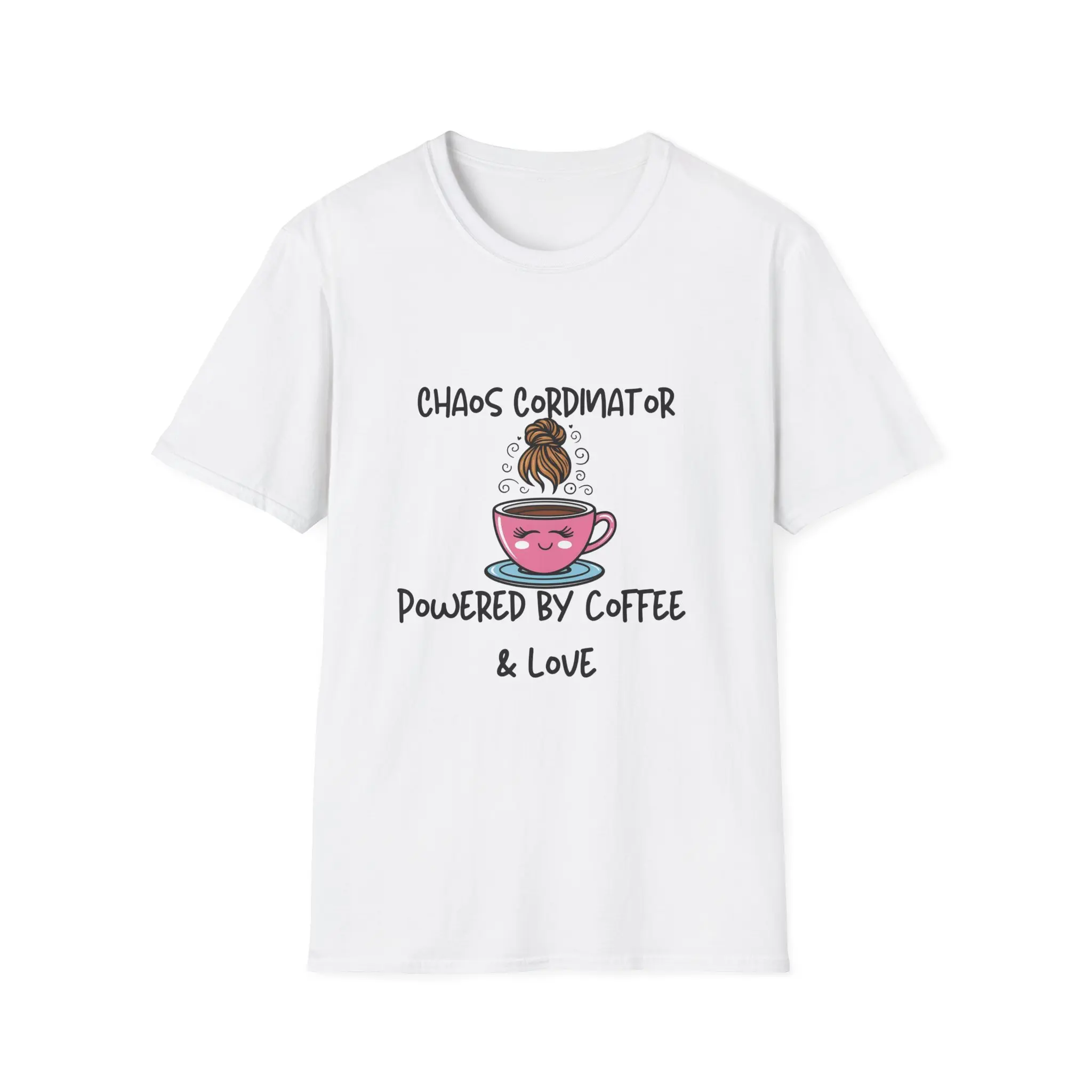 Chaos Coordinator T-Shirt, Coffee Lover Tee, Funny Graphic Shirt, Gift for Chaos Coordinator, Unisex Softstyle Shirt