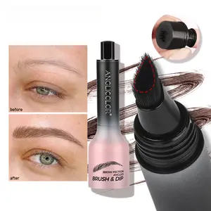 eyebrowtint Press eyebrow pencil angled eyebrow brush waterproof long-lasting non-smudge feather liquid eyebrow brush waterproof eyebrow Makeup Cosmetic eyebrow pencil