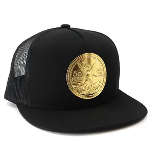 El Cente Black flat visor hat