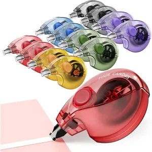 Silent Correction Tape, White Correction Tape 12 Pack, 26.2ft,  Easy-to-Use Applicator, Clean  Corrections, Smooth High-Opacity -Resistant Office & School Supplies