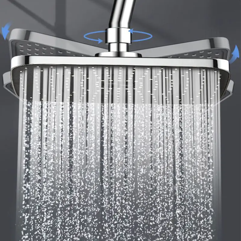 Luxurious High-Pressure, Sleek Silver Color/ Finish, Easy Install Wall Mounted Showerhead, Perfect Bathroom Accessory, Modern Shower Head