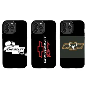 Black Cool Chevrolet Racing Themed Phone Case Protection, Shockproof, Anti-Drop, Anti-Fingerprint For IPhone 17-11, Pro Max, Pro Plus, and Samsung S26-22 Protection Safety