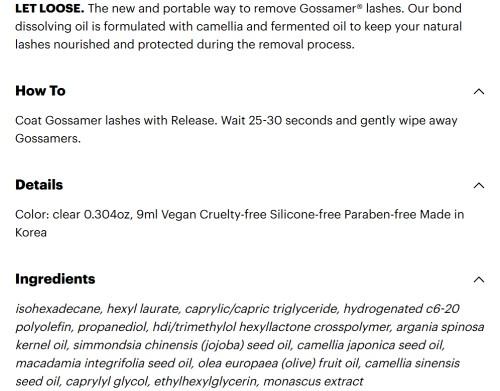 Release Lash Remover Release Lash Remover
