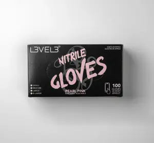 L3vel 3 Professional Nitrile Gloves Pearl Pink- 100 pack