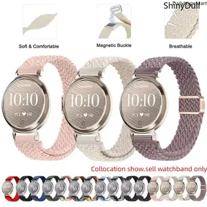 Women's Woven Nylon Watch Band for Lily 2 - Breathable Wearable Sport Strap with Soft Magnetic Buckle, Durable Fashion Tech Accessory for Fitness, Everyday Use