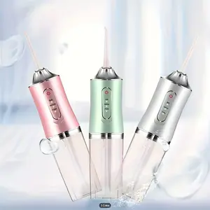 Portable USB Rechargeable Water Flosser with 3 Modes & 4 Jets, Dental Oral Care Travel Essential, New Lithium Ion Battery Included