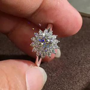 Exquisite Sunflower Zircon Wedding Ring for Women – Romantic Jewelry for Proposal, Engagement, Anniversary, Daily Wear, Gift for Her, Elegant and Unique Accessories