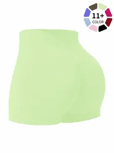 Women's High Waist Tummy Control Butt Lifting Seamless Biker Shorts, Yoga Shorts for Gym Workout Running, All Season Wear