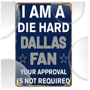 Dallas Fans Metal Rustic Wall Decor Vintage vintage humor metal sign Sarcastic Board