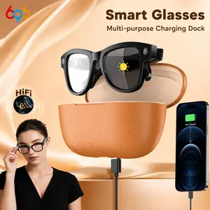 Nerunsa 2026 Ultra  Smart Camera Glasses, Ai Photo Recognition, Real-Time Translation, Charging Case as Power Bank, Bluetooth-compatible Calls, Music Play, Chargeable, Smart Sunglasses with Camera